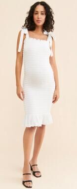 Nothing Fits But Maternity Eiji Dress White